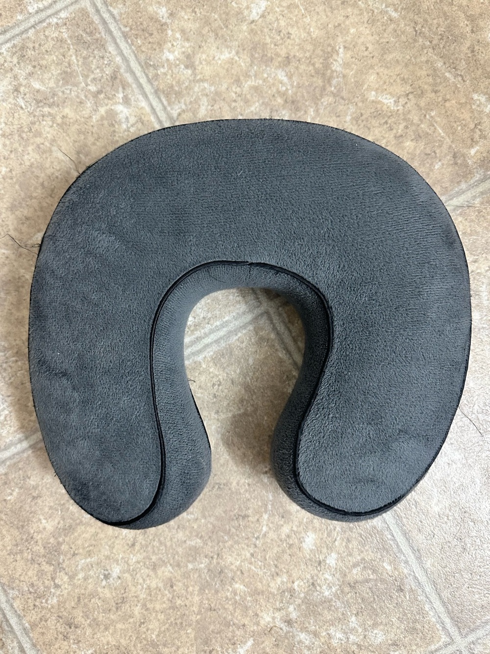 Memory Foam Travel Neck Pillow - Gray
